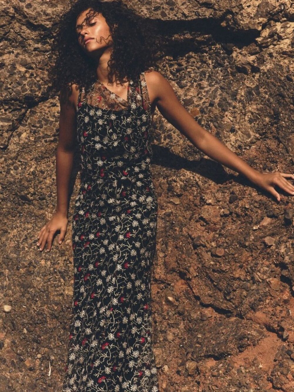 DOEN Mireille Tulle Dress in Jardin de Marguerites | Like New